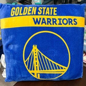 Golden State Warriors Blue and Yellow Pillow, Great Condition!